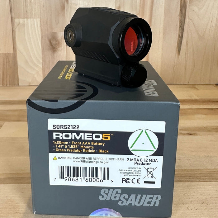 Sig Sauer Romeo5X/XDR 1x20mm Red Dot Sight PRE OWNED