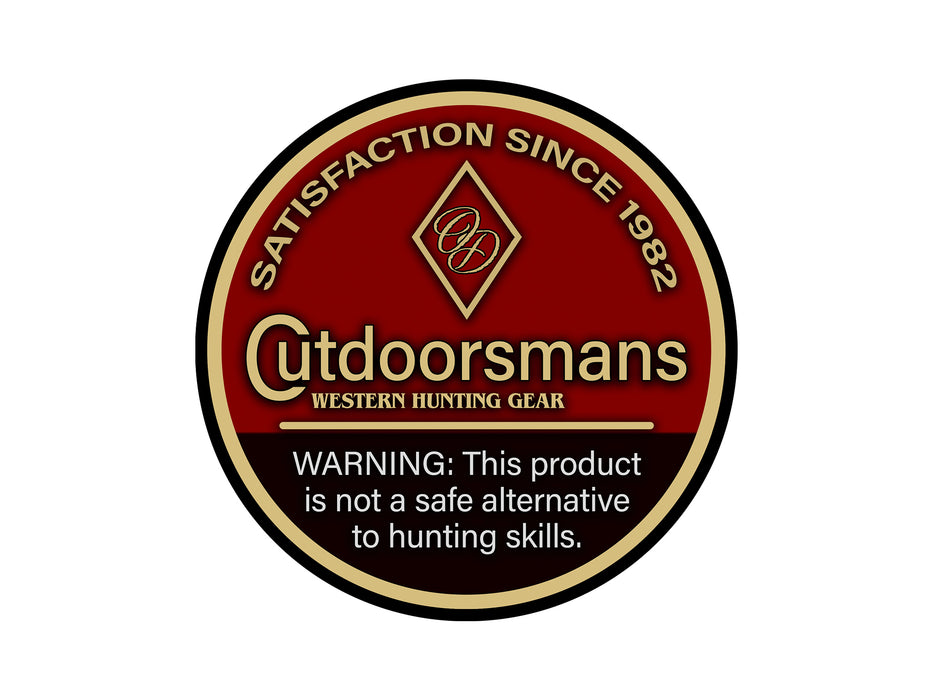 Outdoorsmans Long Cut Sticker